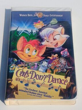 Cats Dont Dance Turner Feature Animation VHS Tape David Kirschner WB